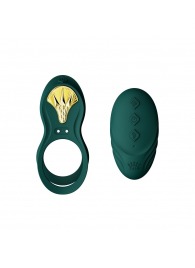 Зеленое эрекционное виброкольцо Bayek с пультом ДУ - Zalo - в Энгельсе купить с доставкой