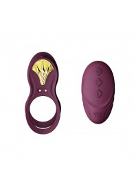 Фиолетовое эрекционное виброкольцо Bayek с пультом ДУ - Zalo - в Энгельсе купить с доставкой