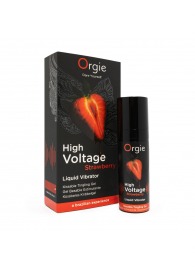 Жидкий вибратор Orgie High Voltage Strawberry - 15 мл. - ORGIE - купить с доставкой в Энгельсе
