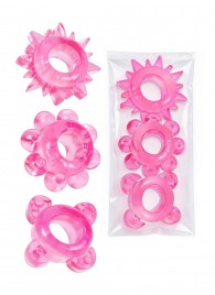 Комплект из 3 розовых эрекционных колец - Erowoman-Eroman - в Энгельсе купить с доставкой
