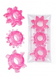 Комплект из трех розовых эрекционных колец - Erowoman-Eroman - в Энгельсе купить с доставкой
