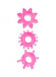 Комплект из трех розовых эрекционных колец - Erowoman-Eroman - в Энгельсе купить с доставкой