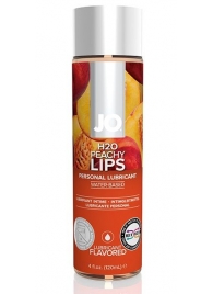 Лубрикант на водной основе с ароматом персика JO Flavored Peachy Lips - 120 мл. - System JO - купить с доставкой в Энгельсе