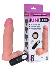 Фаллическая насадка Харнесс UNICOCK 8  с вибрацией - 20 см. - LOVETOY (А-Полимер) - купить с доставкой в Энгельсе
