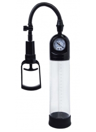 Чёрная вакуумная помпа A-toys с манометром и прозрачной колбой - A-toys - в Энгельсе купить с доставкой
