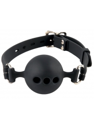 Силиконовый кляп-шар с отверстиями для дыхания Silicone Breathable Ball Gag Small - Pipedream - купить с доставкой в Энгельсе