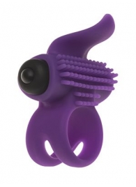 Эрекционное кольцо с подхватом мошонки и стимуляцией клитора Bullet Lastic Ring - Adrien Lastic - в Энгельсе купить с доставкой