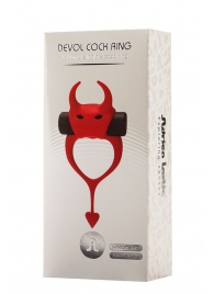 Красное эрекционное кольцо в форме дьяволенка DEVOL COCKRING - Adrien Lastic - в Энгельсе купить с доставкой