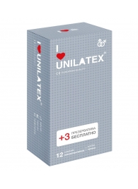 Презервативы с точками Unilatex Dotted - 12 шт. + 3 шт. в подарок - Unilatex - купить с доставкой в Энгельсе