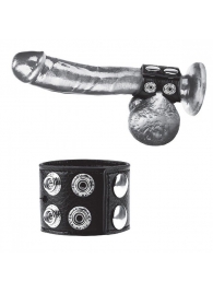 Ремень на член и мошонку 1.5  Cock Ring With Ball Strap - BlueLine - купить с доставкой в Энгельсе