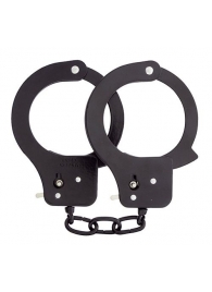 Чёрные наручники из листового металла BONDX METAL CUFFS BLACK - Dream Toys - купить с доставкой в Энгельсе