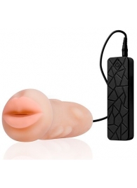 Мастурбатор-ротик с вибрацией REALSTUFF VIBRATING MASTURBATOR MOUTH - Dream Toys - в Энгельсе купить с доставкой