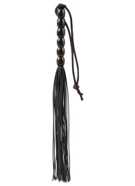 Чёрная мини-плеть из резины Rubber Mini Whip - 22 см. - Blush Novelties - купить с доставкой в Энгельсе