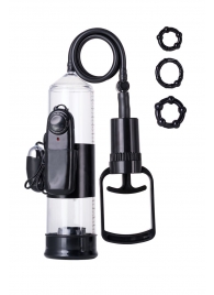 Вакуумная помпа A-toys с вибропулей и эрекционными кольцами - A-toys - в Энгельсе купить с доставкой