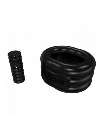 Чёрное эрекционное виброкольцо Stretch - Bathmate - в Энгельсе купить с доставкой