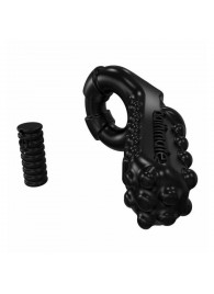 Чёрное эрекционное виброкольцо Tickle - Bathmate - в Энгельсе купить с доставкой