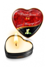 Массажная свеча с ароматом мохито Bougie Massage Candle - 35 мл. - Plaisir Secret - купить с доставкой в Энгельсе