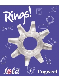 Прозрачное эрекционное кольцо Rings Cogweel - Lola Games - в Энгельсе купить с доставкой