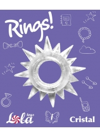 Прозрачное эрекционное кольцо Rings Cristal - Lola Games - в Энгельсе купить с доставкой