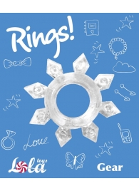 Прозрачное эрекционное кольцо Rings Gear - Lola Games - в Энгельсе купить с доставкой