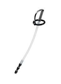 Силиконовый уретральный плаг со сменными фиксирующими кольцами Metal - ToyFa - купить с доставкой в Энгельсе