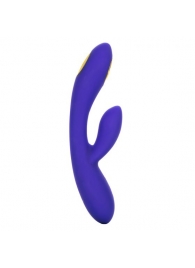 Фиолетовый вибратор с функцией электростимуляции Intimate E-Stimulator Dual Wand - 21,5 см. - California Exotic Novelties - купить с доставкой в Энгельсе