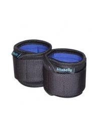 Неопреновые черно-синие наручники - Sitabella - купить с доставкой в Энгельсе