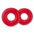 Набор из 2 красных эрекционных колец DONUT RINGS OVERSIZED - Blush Novelties - в Энгельсе купить с доставкой