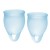 Набор голубых менструальных чаш Feel confident Menstrual Cup - Satisfyer - купить с доставкой в Энгельсе