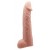 Телесная реалистичная насадка-удлинитель на пенис - 21 см. - Baile - в Энгельсе купить с доставкой