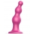 Розовая насадка Strap-On-Me Dildo Plug Beads size S - Strap-on-me - купить с доставкой в Энгельсе