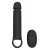 Черная насадка-удлинитель с вибрацией Vibrating Extender With Remote - Dream Toys - в Энгельсе купить с доставкой
