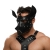 Черная кожаная маска «Собака» - Crazy Handmade - купить с доставкой в Энгельсе