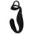 Черное эрекционное кольцо со стимуляцией промежности и анальной пробкой Cock Ring with RC Prostate Plug - Orion - в Энгельсе купить с доставкой