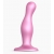 Розовая насадка Strap-On-Me Dildo Plug Curvy size M - Strap-on-me - купить с доставкой в Энгельсе
