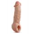 Телесная насадка-удлинитель Intrepid 9.25 Inch Realistic Penis Extender Sleeve - 23,5 см. - Blush Novelties - в Энгельсе купить с доставкой