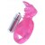 Розовая вибронасадка со стимулятор клитора   Язычок - Toyfa Basic - в Энгельсе купить с доставкой