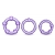 Набор из 3 фиолетовых эрекционных колец Stay Hard Beaded Cockrings - Blush Novelties - в Энгельсе купить с доставкой