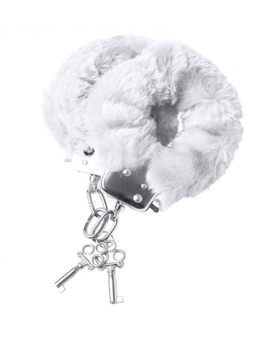 Наручники с белой меховой опушкой - ToyFa - купить с доставкой в Энгельсе