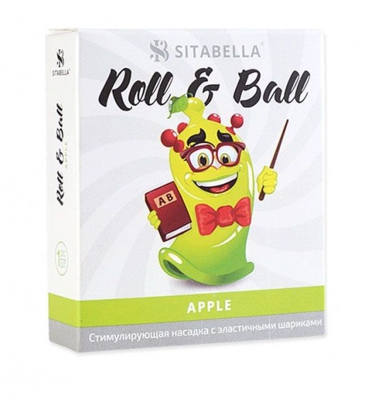 Стимулирующий презерватив-насадка Roll   Ball Apple - Sitabella - купить с доставкой в Энгельсе