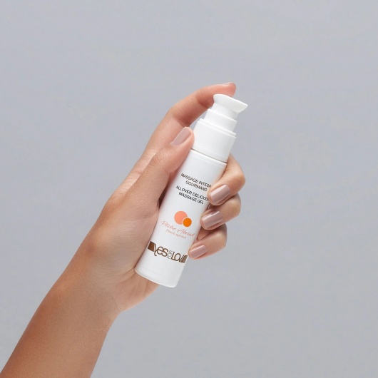 Универсальный массажный гель-смазка Allover Delicious Massage Gel с ароматом персика и аброкоса - 50 мл. - YESforLOV - купить с доставкой в Энгельсе