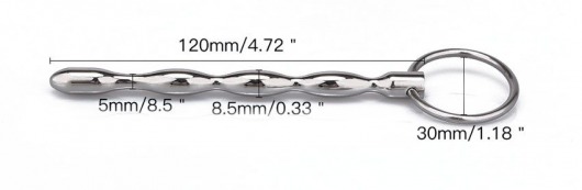 Металлический уретральный плаг с кольцом - Notabu - купить с доставкой в Энгельсе