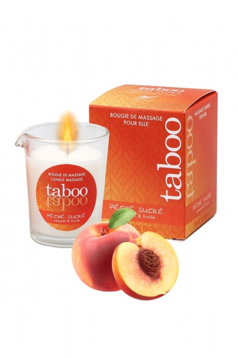 Массажное аромамасло с афродизиаками для женщин RUF Taboo Peche sucre - 60 гр. - RUF - купить с доставкой в Энгельсе