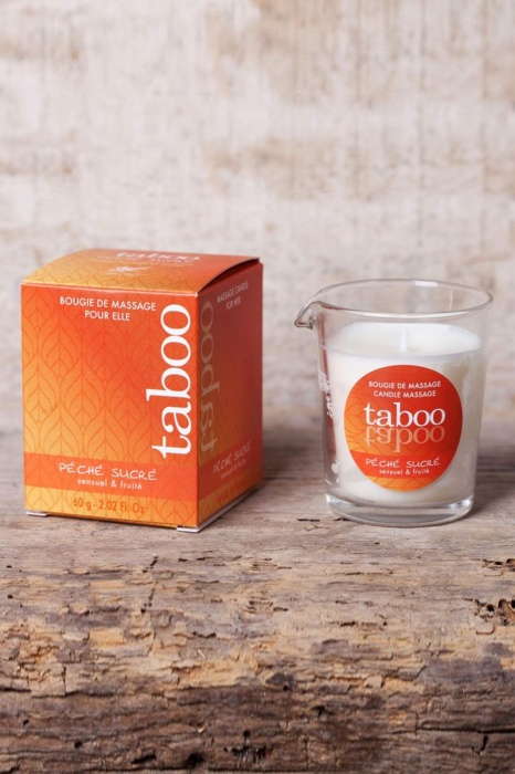 Массажное аромамасло с афродизиаками для женщин RUF Taboo Peche sucre - 60 гр. - RUF - купить с доставкой в Энгельсе