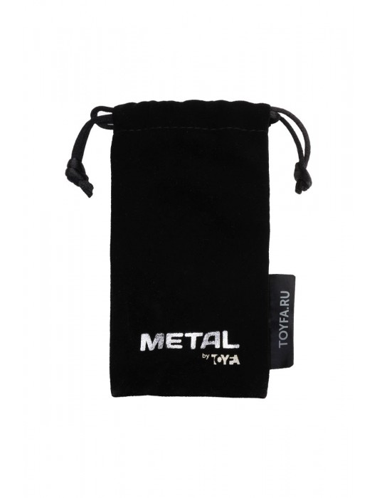 Серебристая коническая анальная пробка с красным кристаллом-сердечком - 7 см. - ToyFa - купить с доставкой в Энгельсе