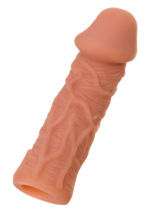 Телесная реалистичная насадка KOKOS Extreme Sleeve 05 с дополнительной стимуляцией - 12,7 см. - KOKOS - в Энгельсе купить с доставкой