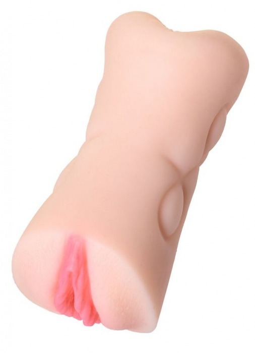 Телесный двусторонний мастурбатор Rich Fruit - вагина и анус - ToyFa - в Энгельсе купить с доставкой