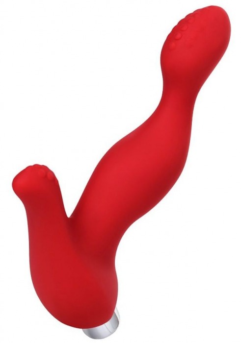 Красный силиконовый вибростимулятор простаты Proman - 12,5 см. - ToyFa - в Энгельсе купить с доставкой