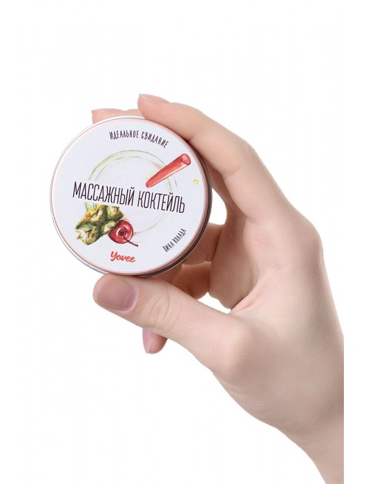 Массажная свеча «Массажный коктейль» с ароматом пина колады - 30 мл. - ToyFa - купить с доставкой в Энгельсе
