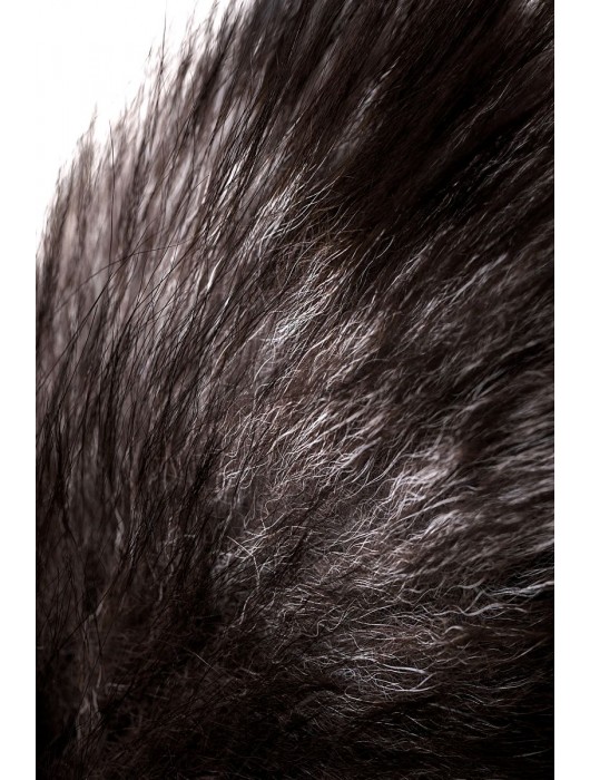 Серебристая металлическая анальная втулка с хвостом чернобурой лисы - размер S - ToyFa - купить с доставкой в Энгельсе